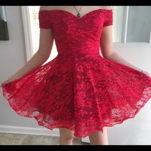 rust button down dress